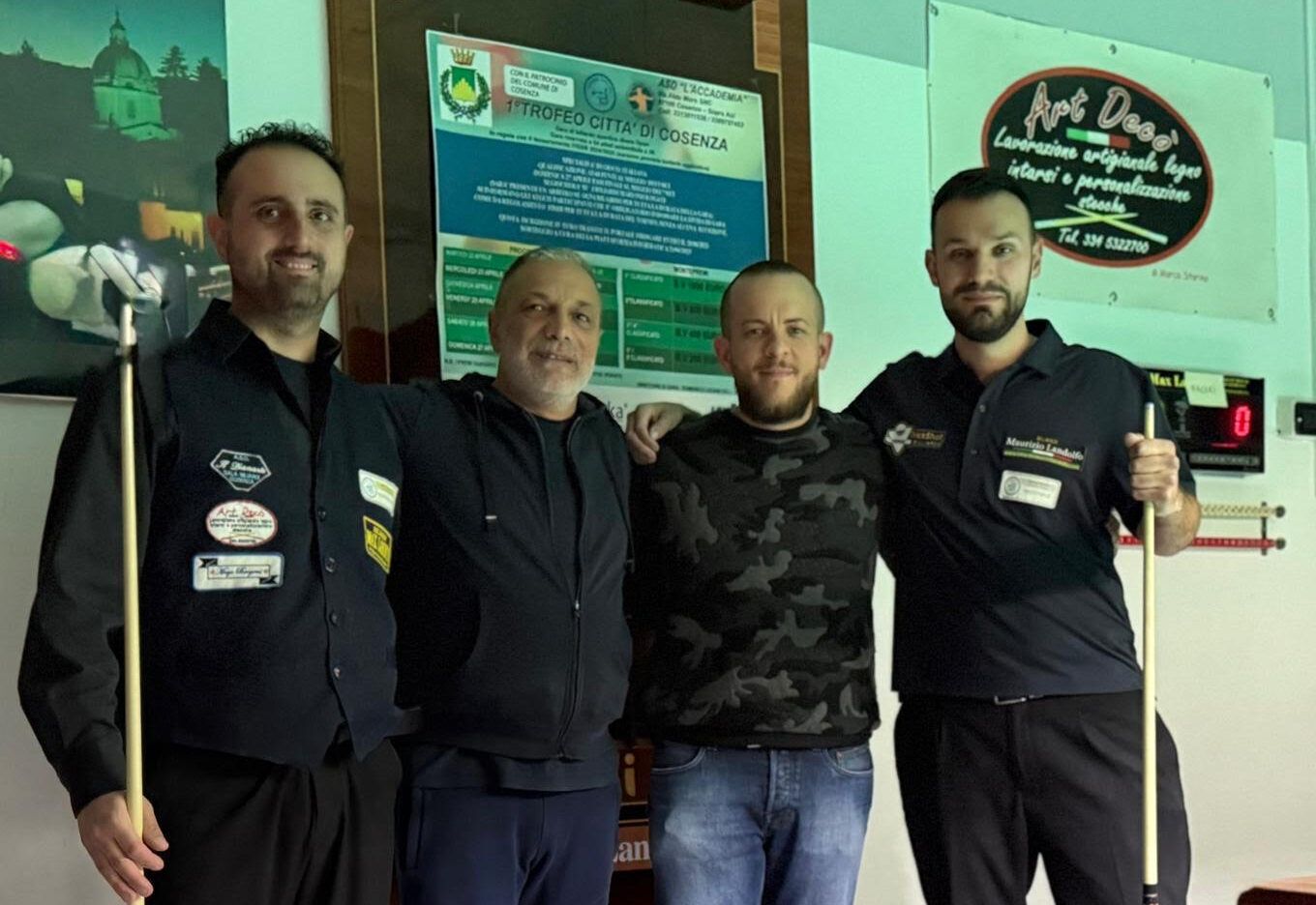 Biliardo, successo per il “1° Trofeo Città di Cosenza”