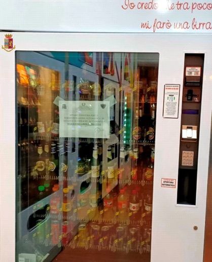 Controlli anti-Covid a Lamezia, sequestrato un distributore automatico