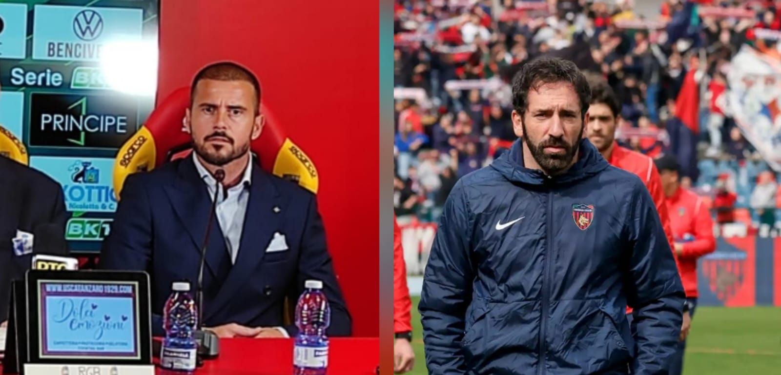 Gli amici Polito e Caserta a Catanzaro, due caratteri diversi per  sconfiggere le perplessità della piazza