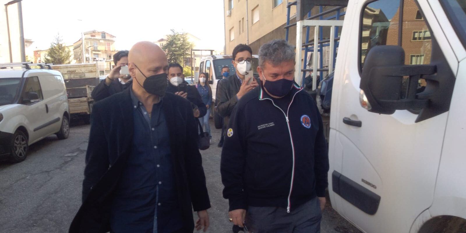 Sopralluogo di Spirlì a “Villa Bianca”. «Dobbiamo realizzare 100 posti Covid»