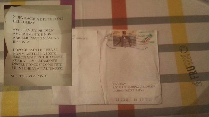 «Mettetevi a posto». Minacce a un lido di Gizzeria