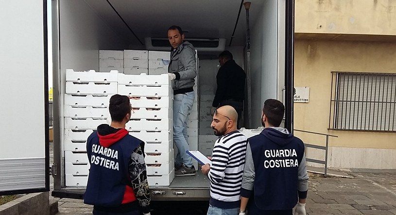 Villa San Giovanni, maxi sequestro di prodotti ittici