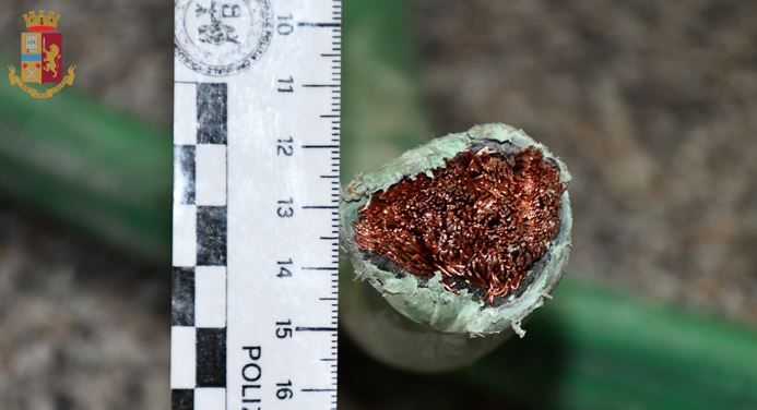 Tenta di rubare più di 350 kg di rame: arrestato un 56enne reggino