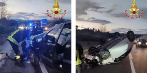 Scontro tra due auto nel Crotonese, due feriti sulla statale 107