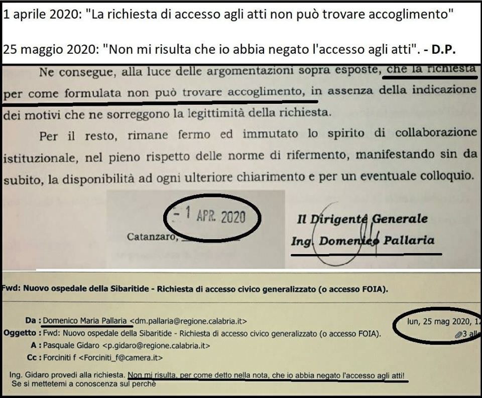 Ospedale della Sibaritide, Forciniti chiede l'accesso agli atti per due volte: «Regione bipolare»