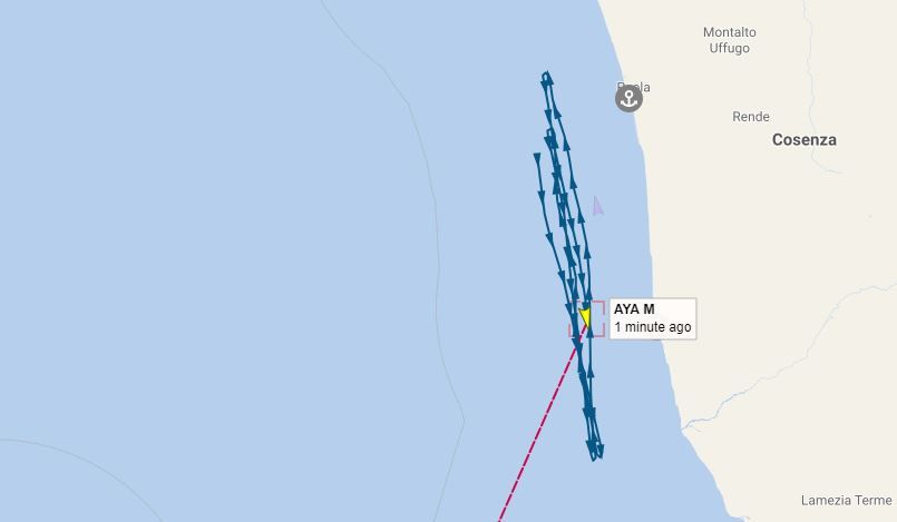 La “Aya M” al largo del Tirreno cosentino, il “giallo” si infittisce