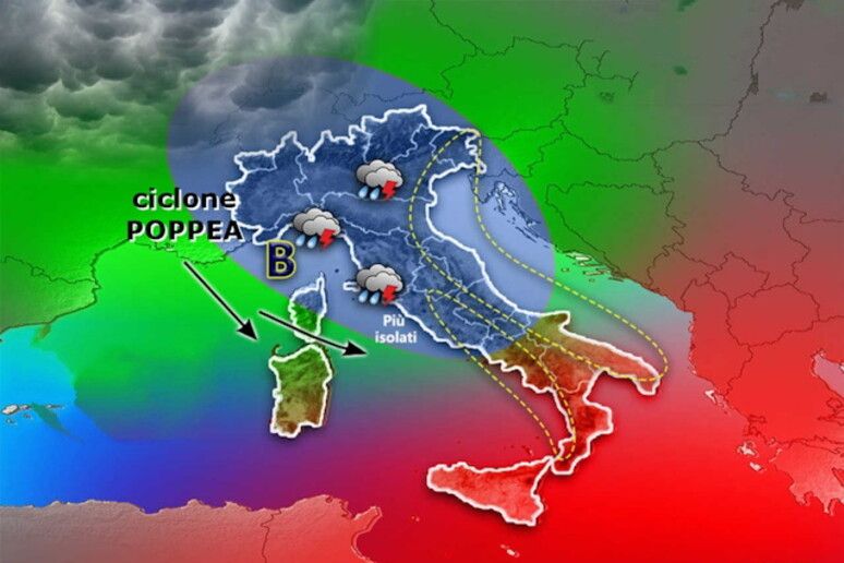 Maltempo, il ciclone Poppea diventa un ‘medicane’. Piogge in arrivo anche in Calabria