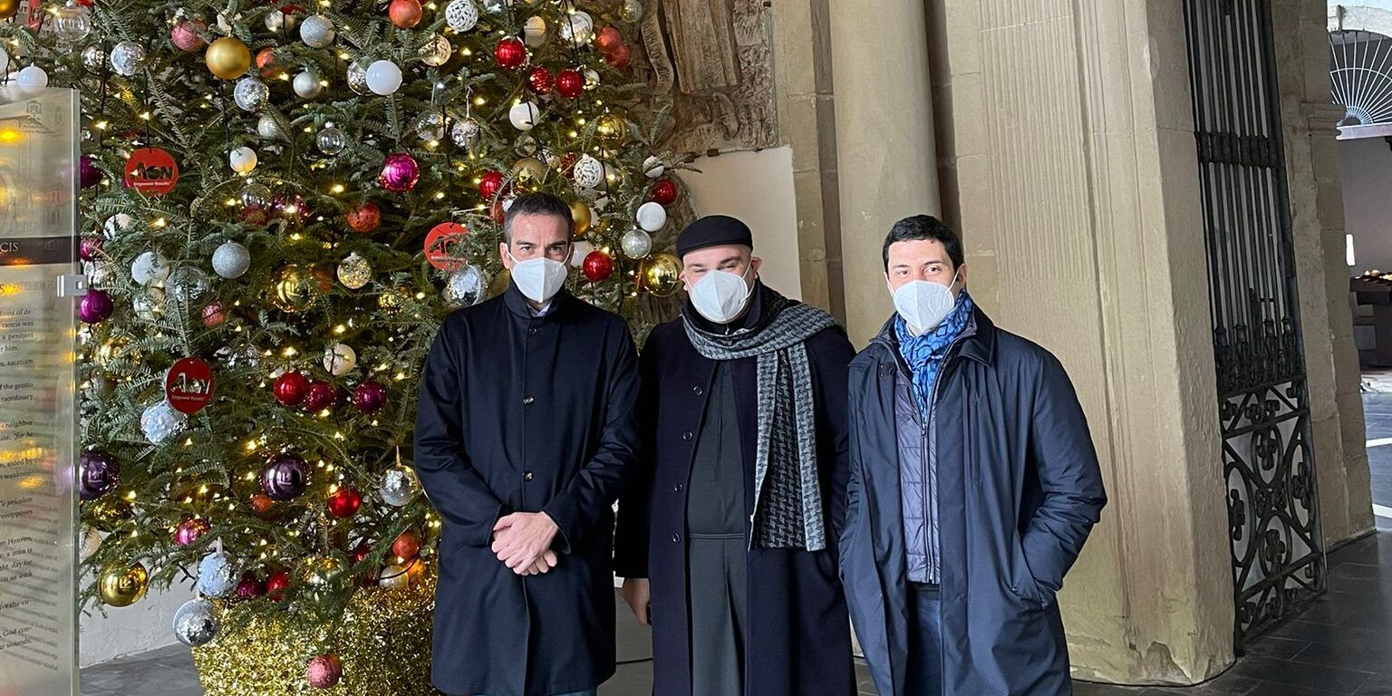 Paola, il governatore Occhiuto e il deputato Gentile al Santuario di San Francesco