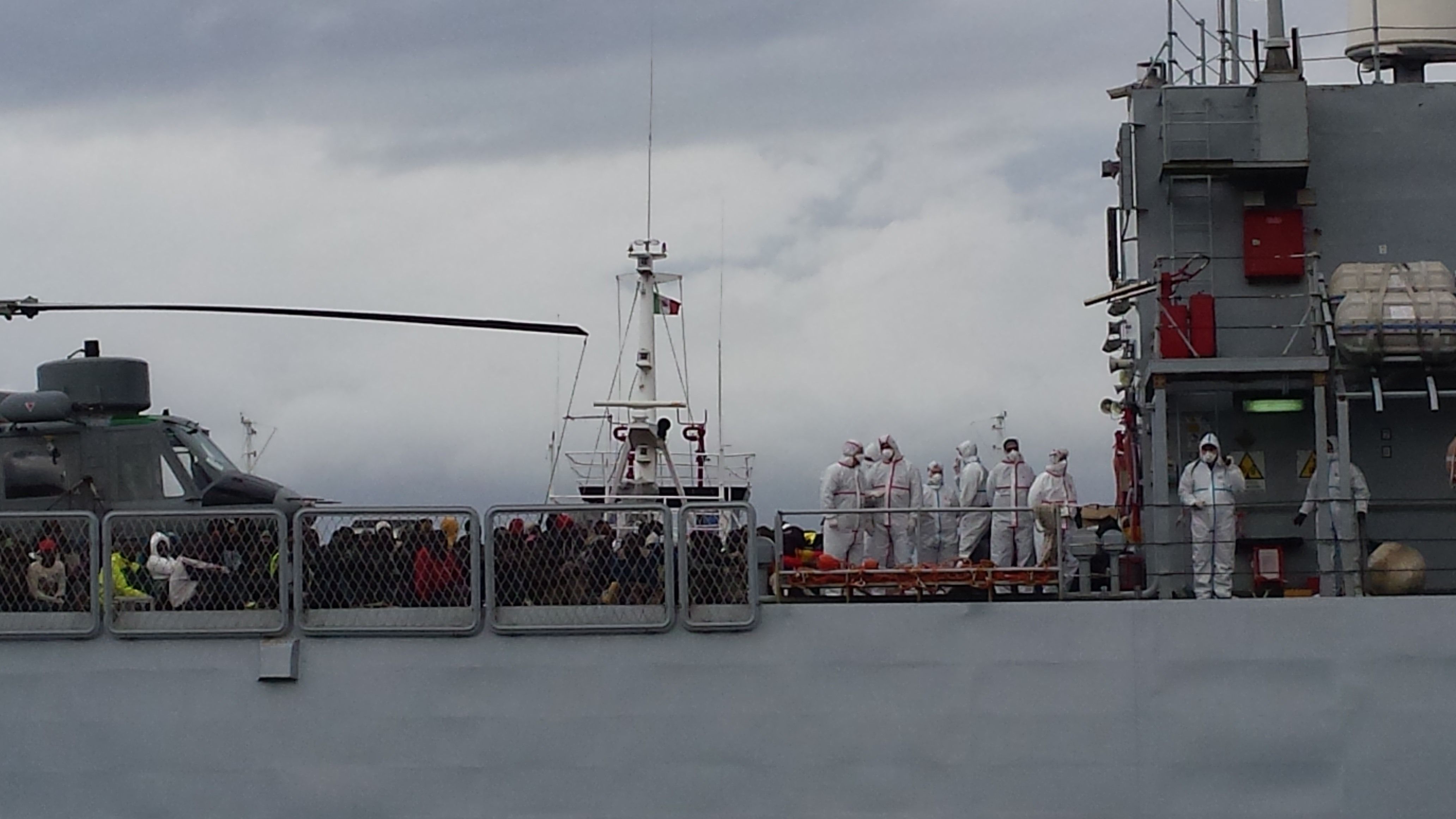 A Reggio l'arrivo di 416 migranti