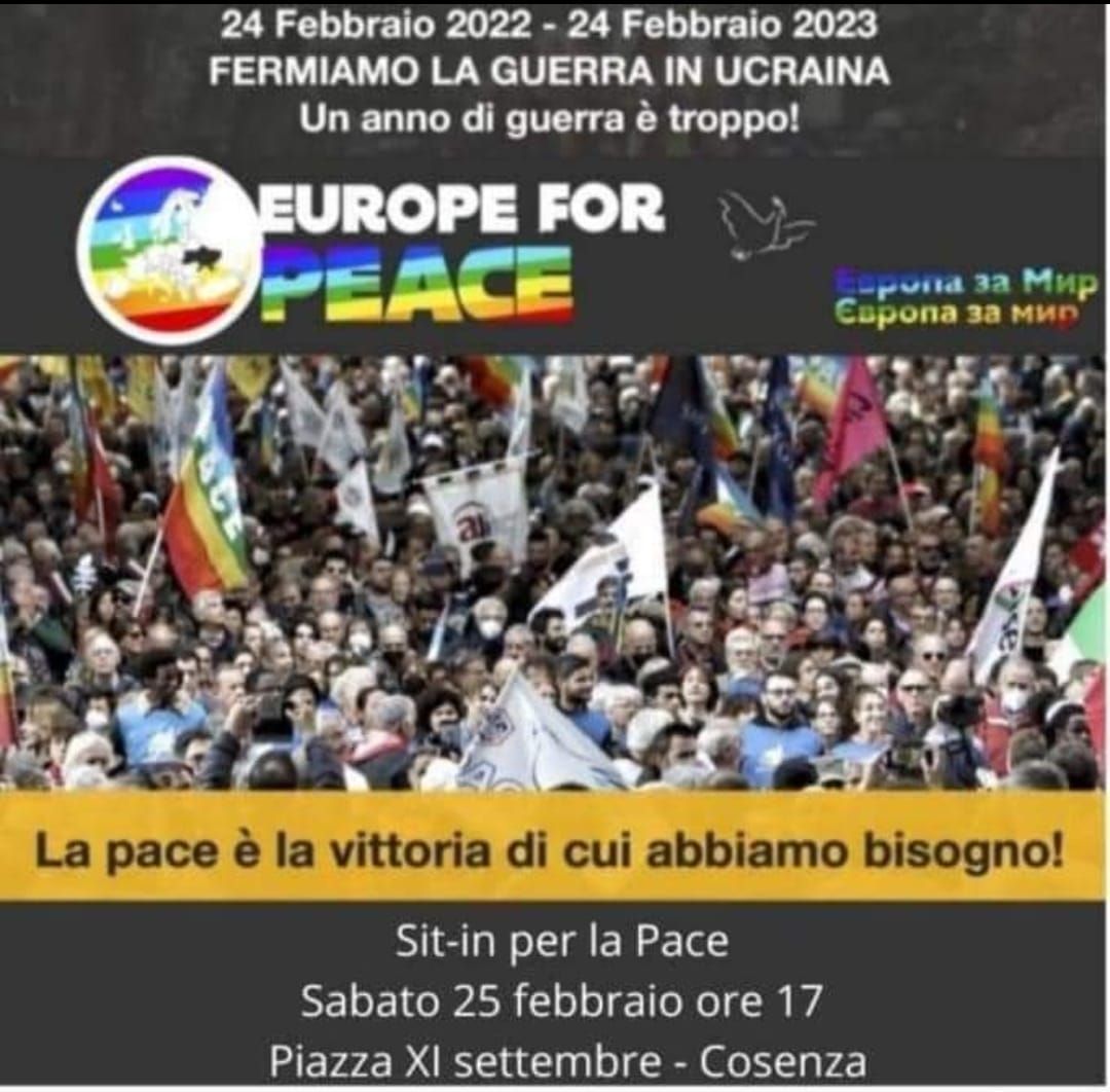 Anche la Calabria scende in piazza per dire no alla guerra