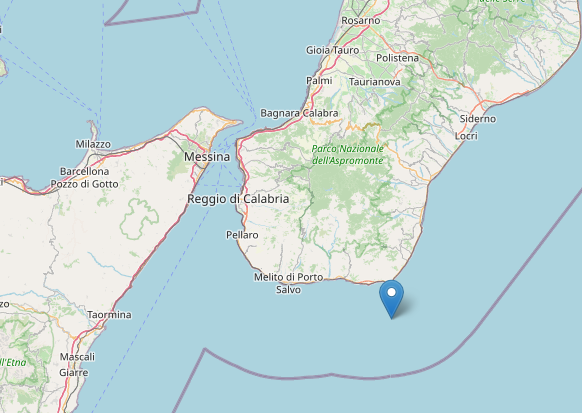 Terremoti: scossa di magnitudo 3 nello Jonio reggino