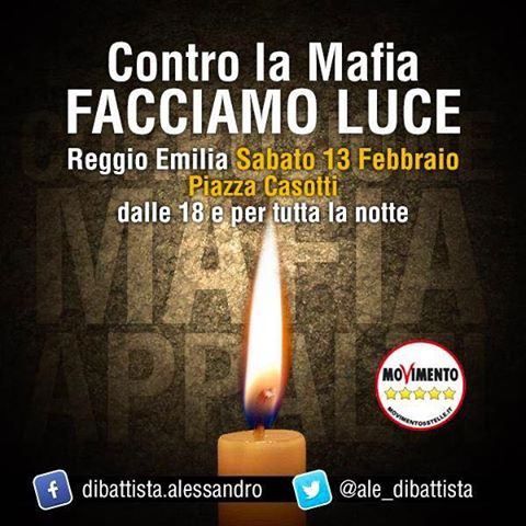 'Ndrine a Reggio Emilia, Di Battista: l'amministrazione Delrio è stata distratta