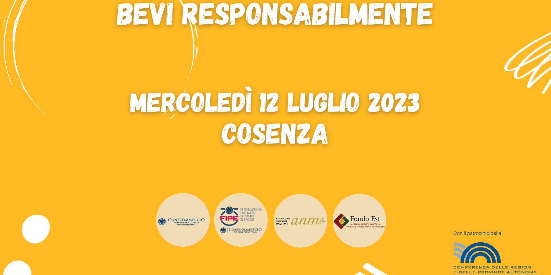 Movida, farà tappa a Cosenza l’evento nazionale “Bevi responsabilmente”