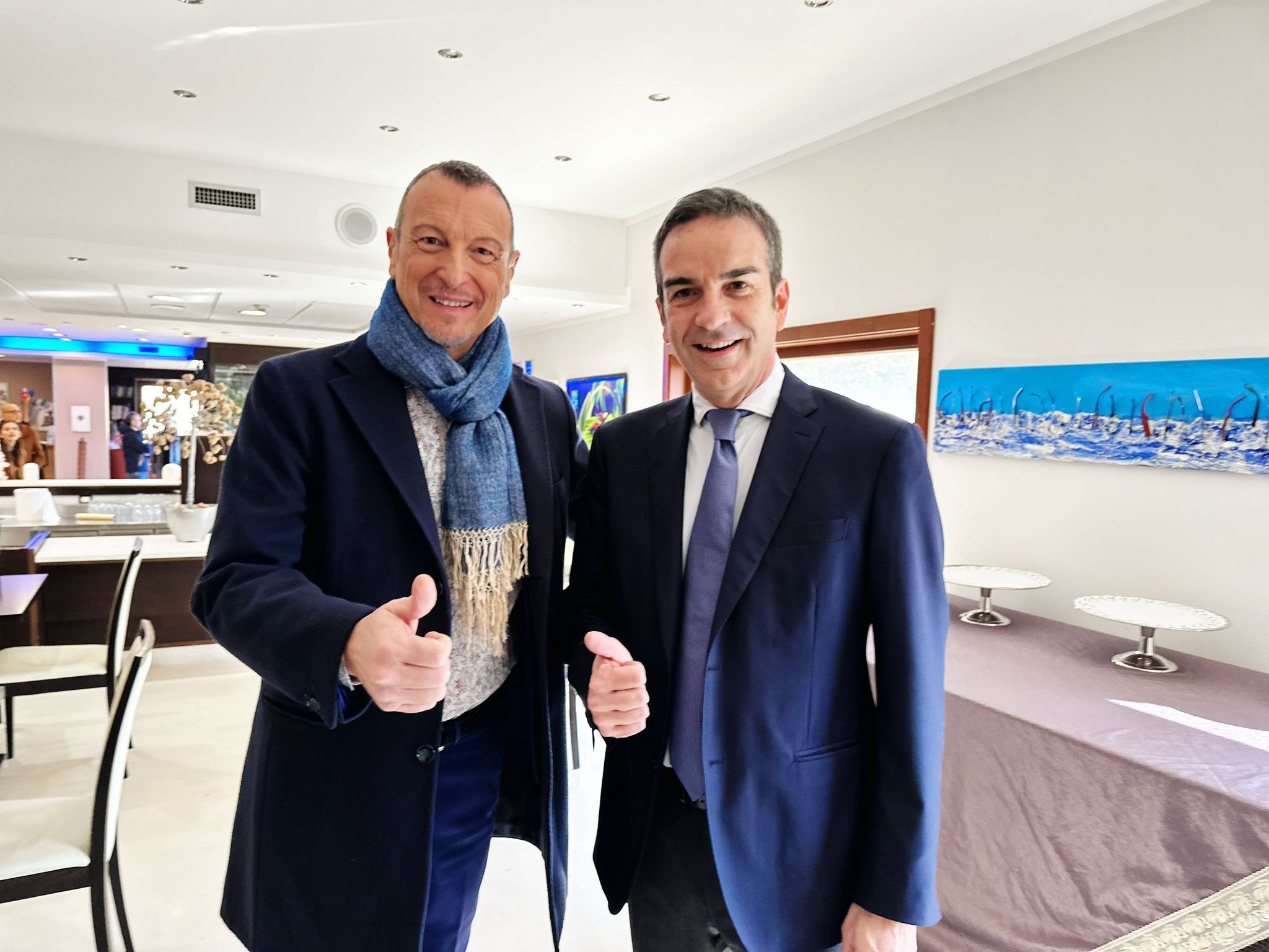 “L’anno che verrà” a Crotone, Occhiuto: «Amadeus ha portato un entusiasmo straordinario»