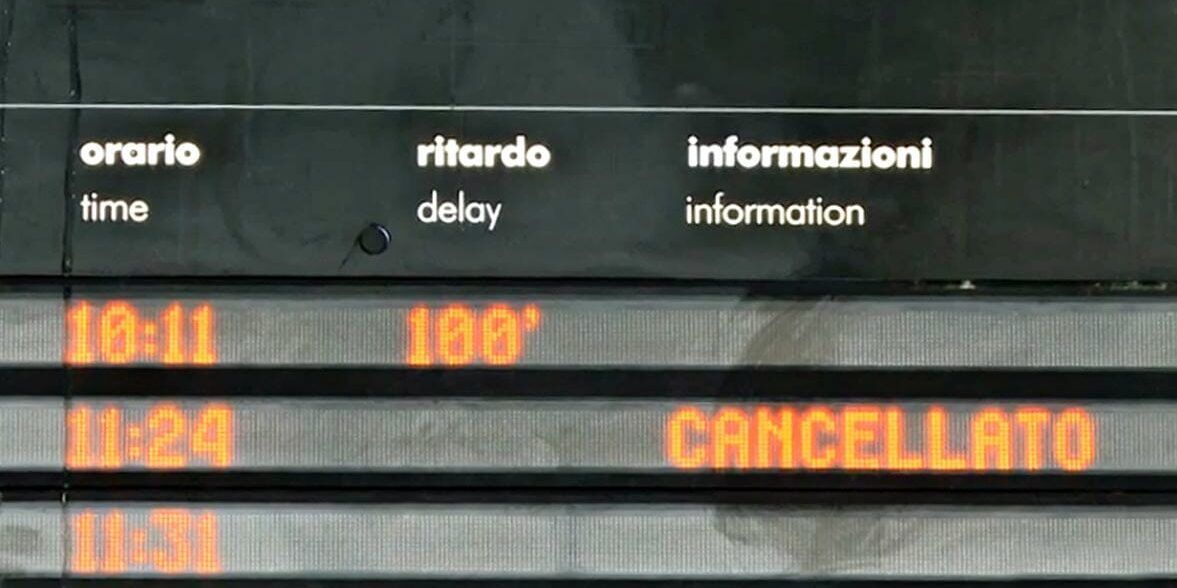 In corso lo sciopero dei treni, rischio disagi in tutta Italia