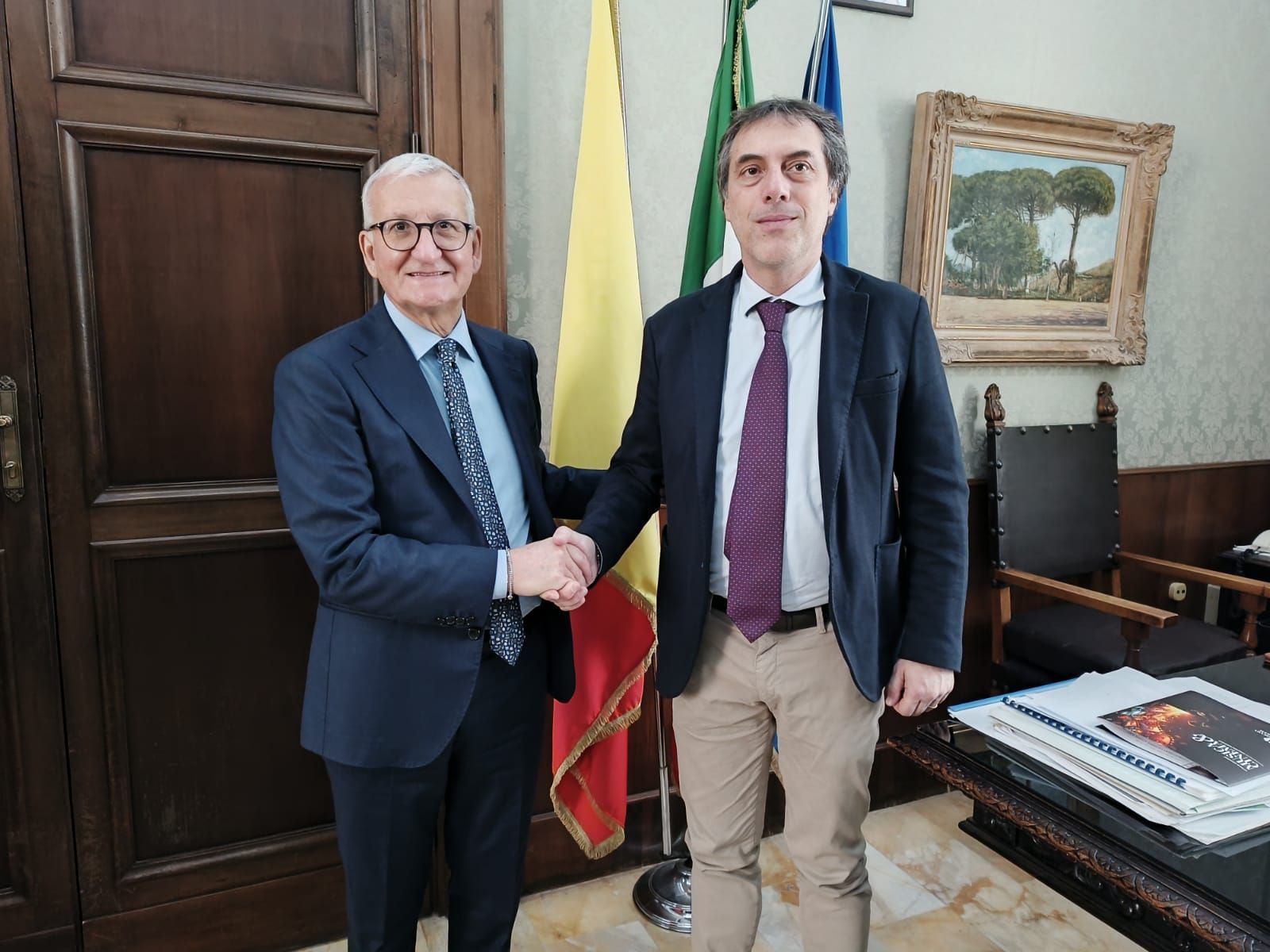 Catanzaro, il sindaco Fiorita accoglie il nuovo prefetto Castrese De Rosa