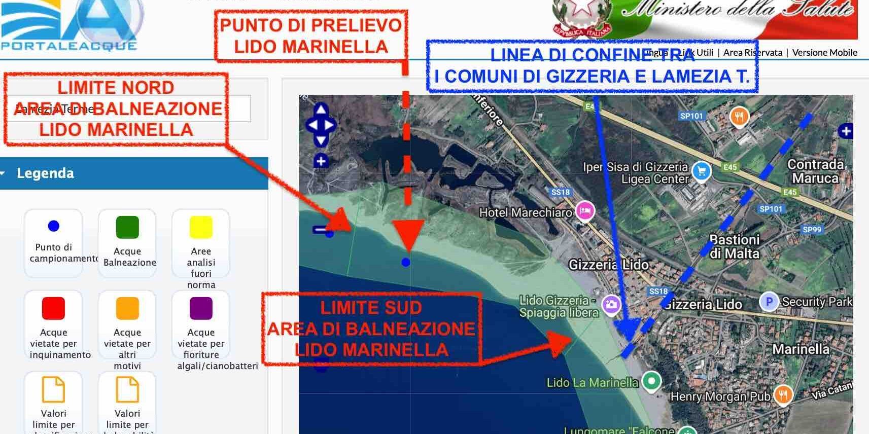 «Mare inquinato a Gizzeria ma il divieto di balneazione vale per Lamezia»