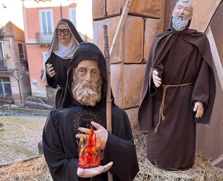 Cosenza, San Francesco di Paola nel presepe realizzato dai ragazzi del liceo artistico