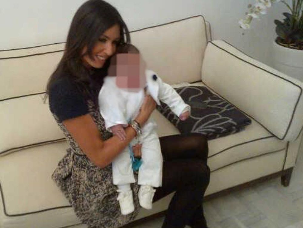 La splendida Eli madrina del piccolo Gabriel