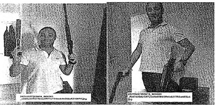 Il “selfie armato” di Claudio Franco Cardamone. Le foto scambiate con i criptofonini