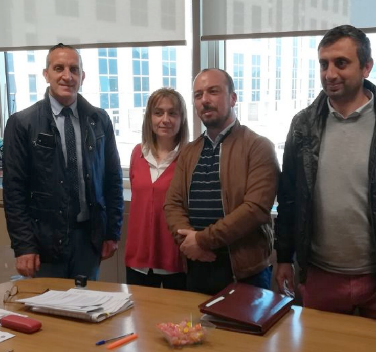 Robbe incontra una delegazione della cooperativa “Raga”