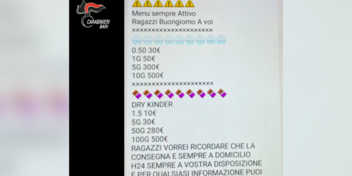 droga bari 9 arresti