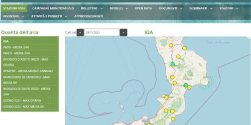 qualità aria report arpacal