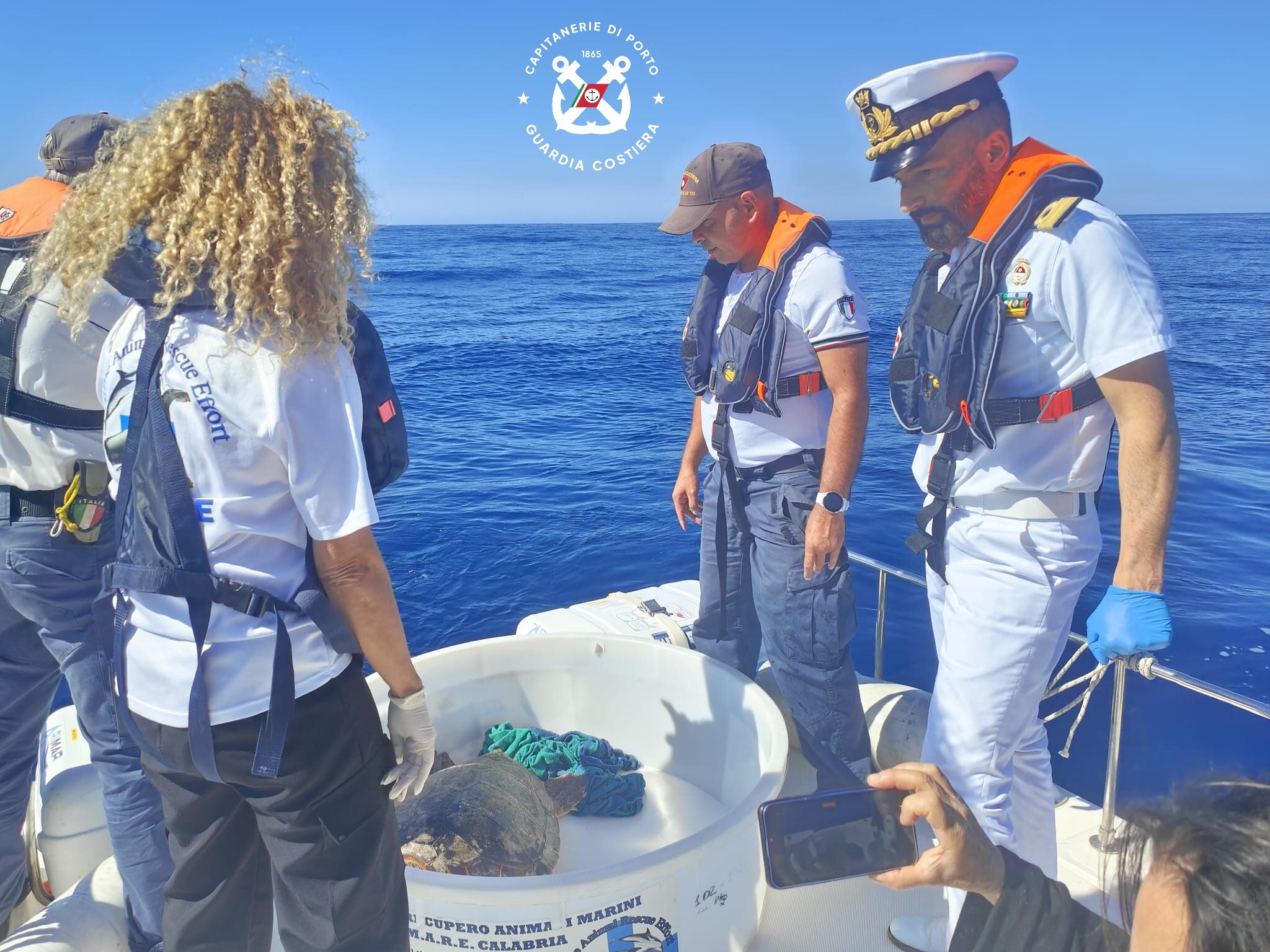 Zambrone, dopo le cure riprende il largo la tartaruga marina Luciana