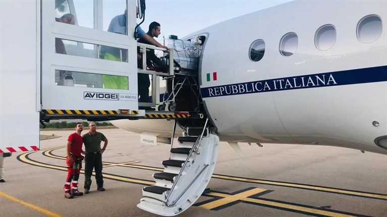 Lamezia, volo salva vita dell’Aeronautica per un bimbo di quattro mesi
