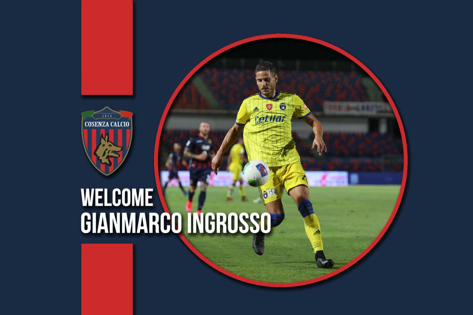 Cosenza, per la difesa dal Pisa arriva Ingrosso