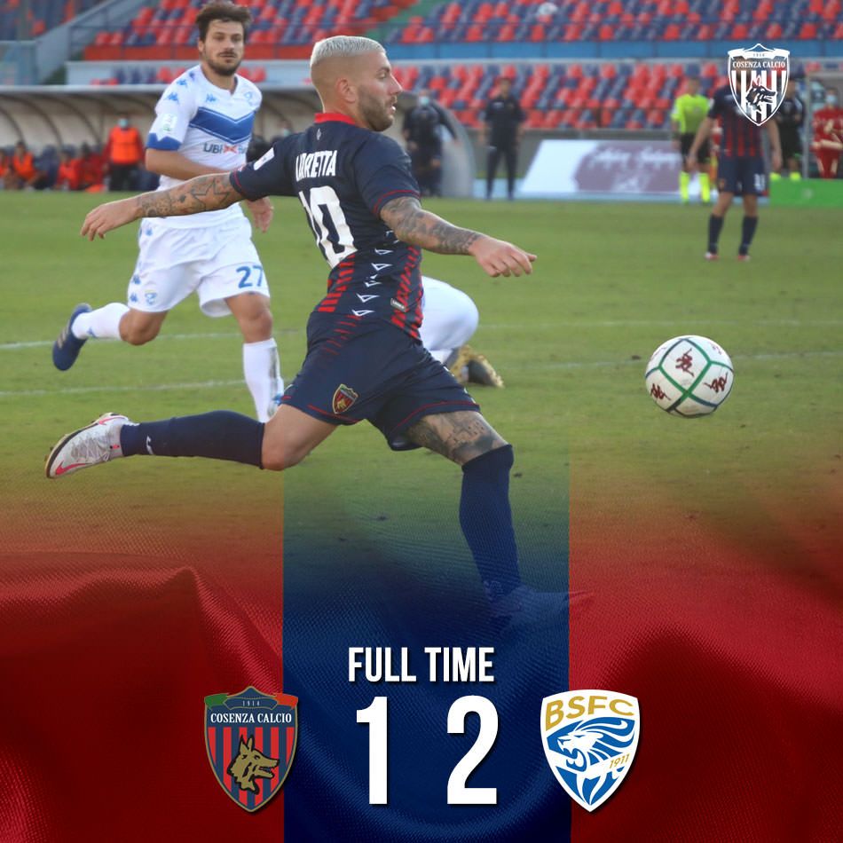 Cosenza sconfitto in casa dal Brescia