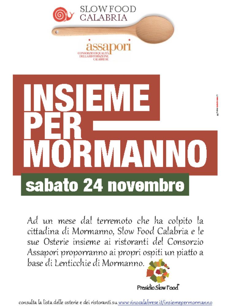 SISMA SUL POLLINO | Solidarietà al gusto lenticchia