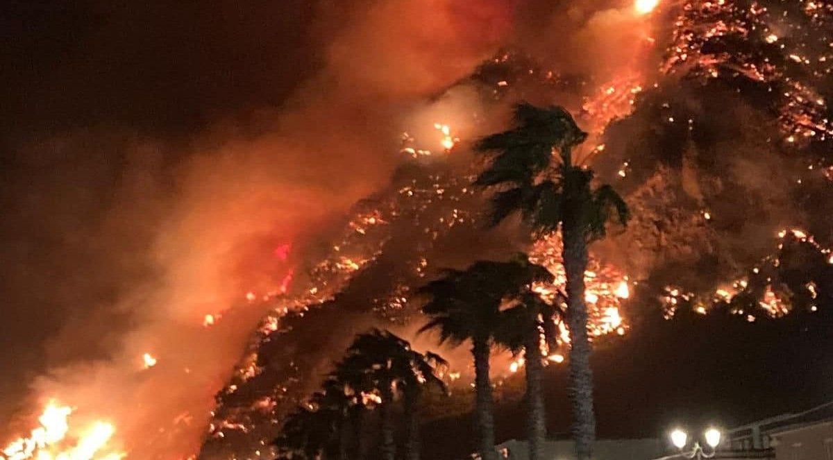 Domato il vasto incendio che ha insidiato Bagnara