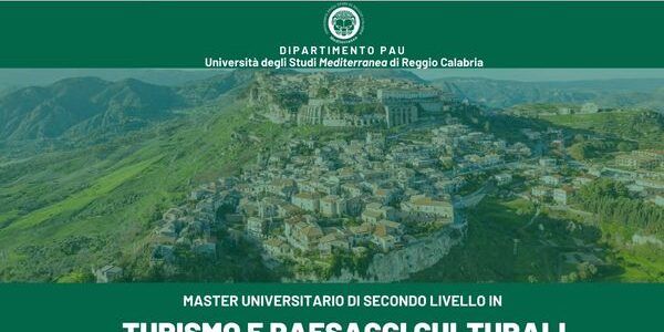 Università Mediterranea di Reggio, aperte le iscrizioni al master “Turismo e Paesaggi Culturali”