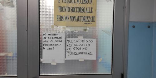 ospedale di crotone notte