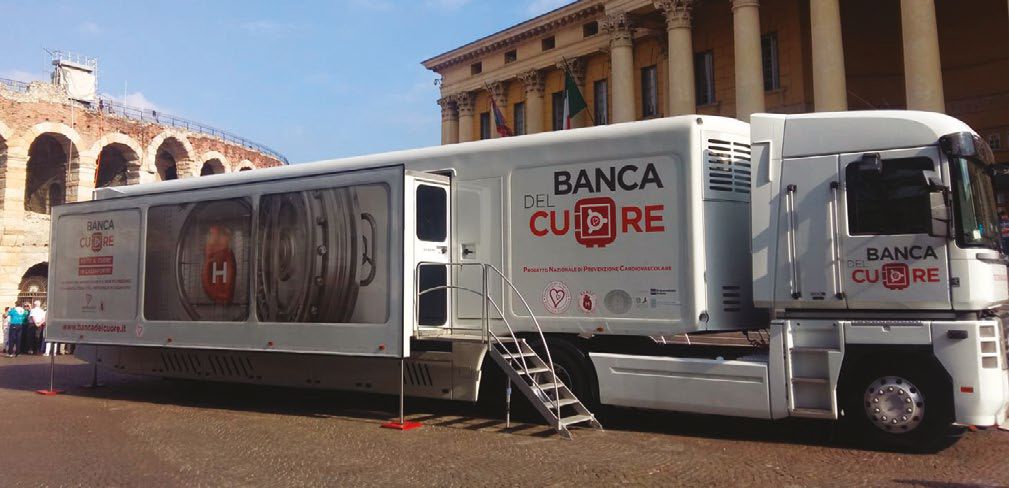 Truck tour Banca del cuore 2025: tappa anche a Cosenza per controlli cardiologici gratuiti