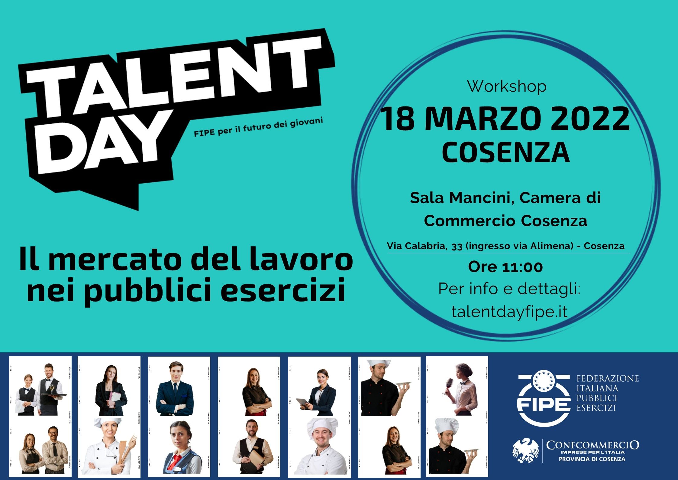 Confcommercio, a Cosenza arriva il Fipe Talent day