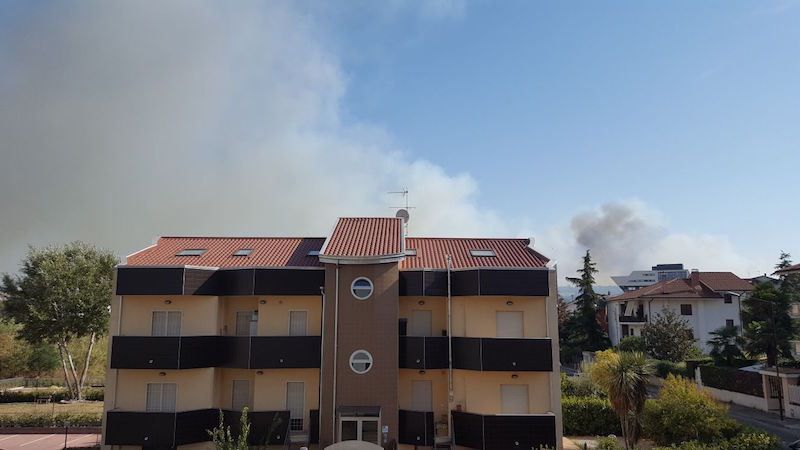 Vasto incendio alle porte di Cosenza