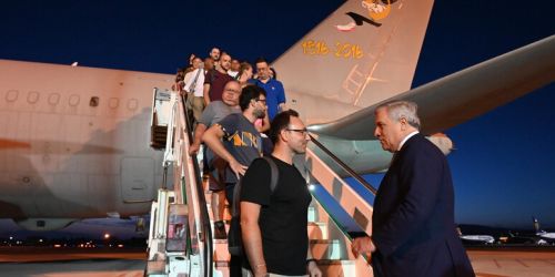 Niger, atterrato a Ciampino il volo speciale con 36 italiani