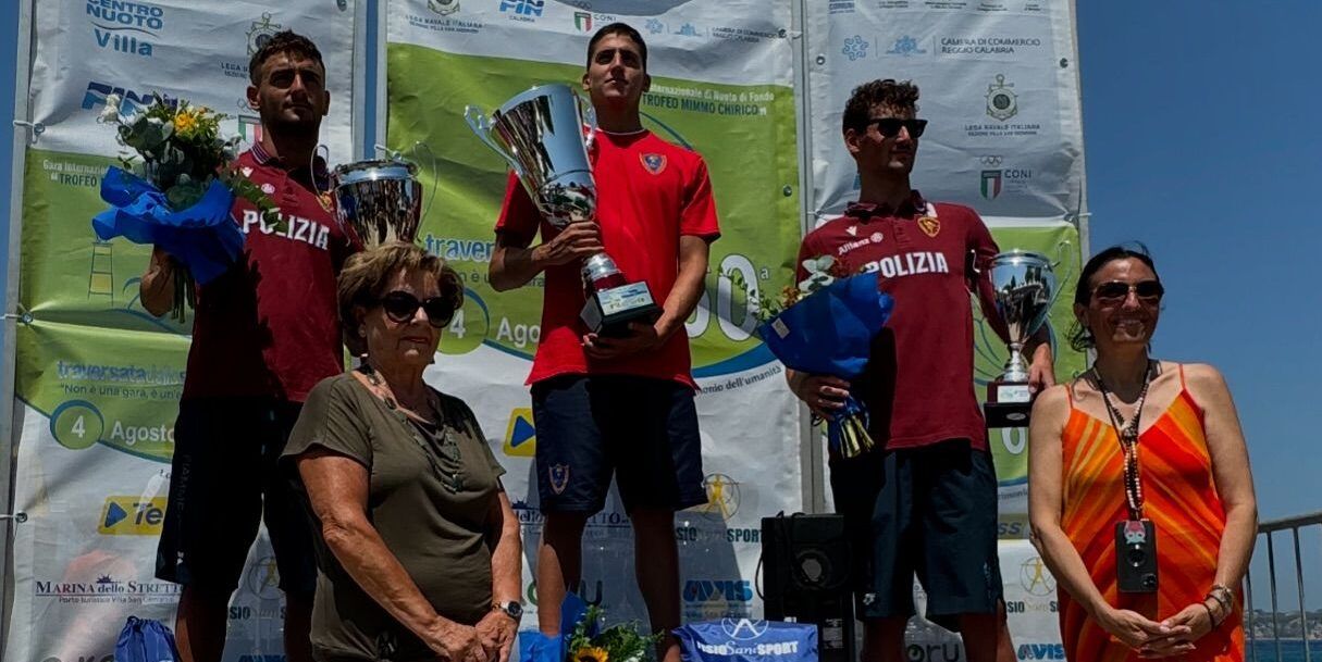 Il grande spettacolo della Traversata dello Stretto. Sul tetto del podio ancora Sanzullo