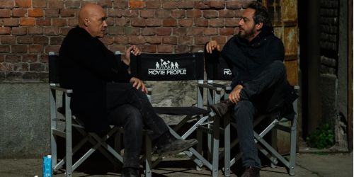 zingaretti e gagliardi sul set de Il Re