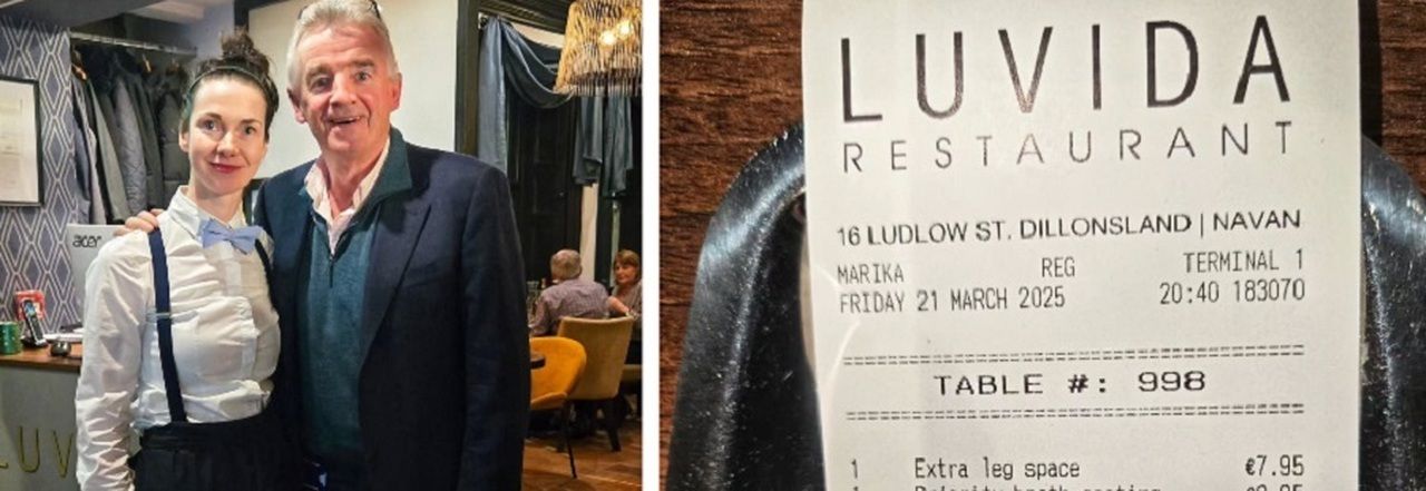 Costi extra per «spazio gambe»: l’ironica vendetta di un ristorante verso il Ceo Ryanair