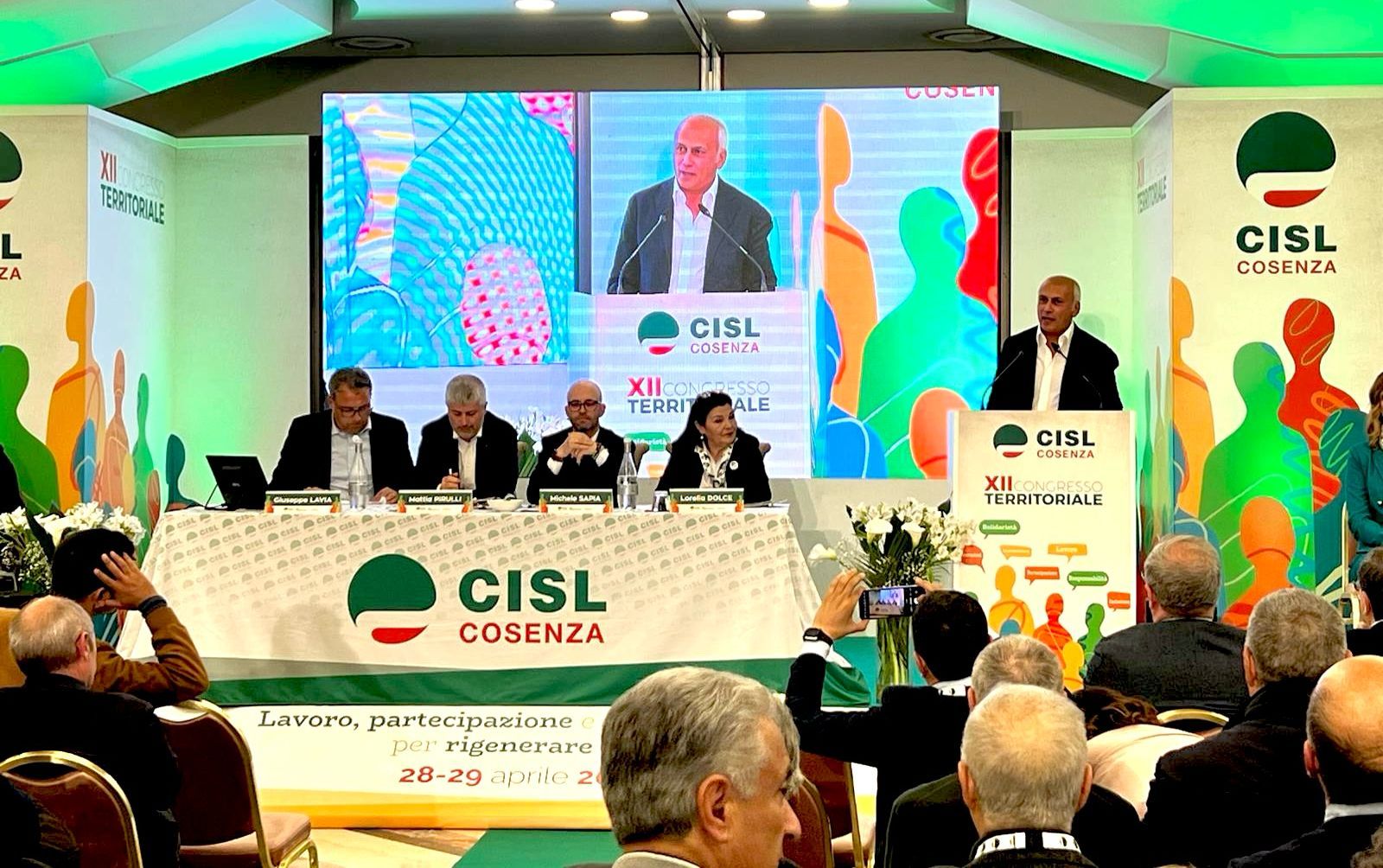 Franz Caruso al congresso della Cisl: «Si riveda l’accordo sui Tis»