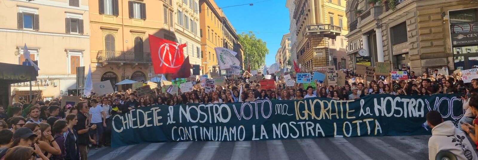 “Friday for future” torna in piazza, in migliaia a Roma