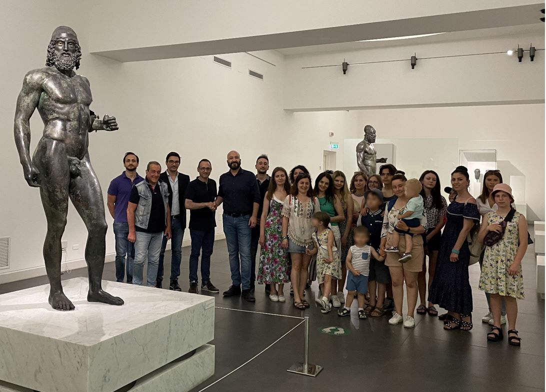 Accademici ucraini in visita al museo archeologico di Reggio