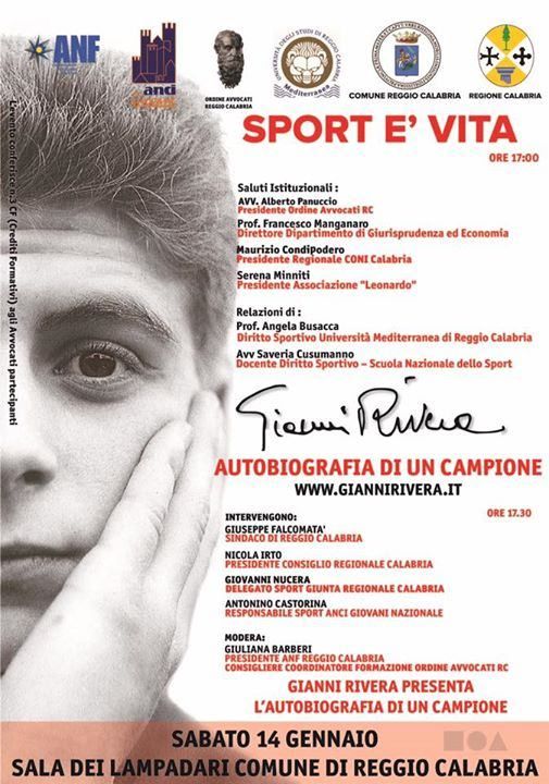 A Reggio Rivera presenta la sua autobiografia