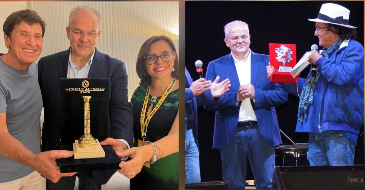 Gianni Morandi e Al Bano premiati in Calabria con la Colonna d’Oro e la Maschera d’Argento