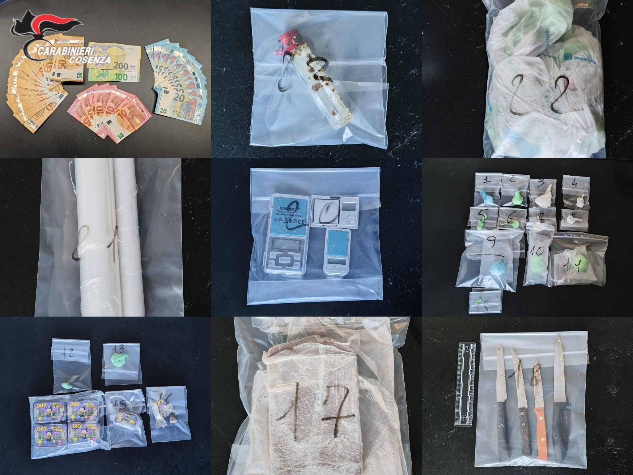 Trovato in possesso di quasi un chilo e mezzo di droga: un arresto a Cassano