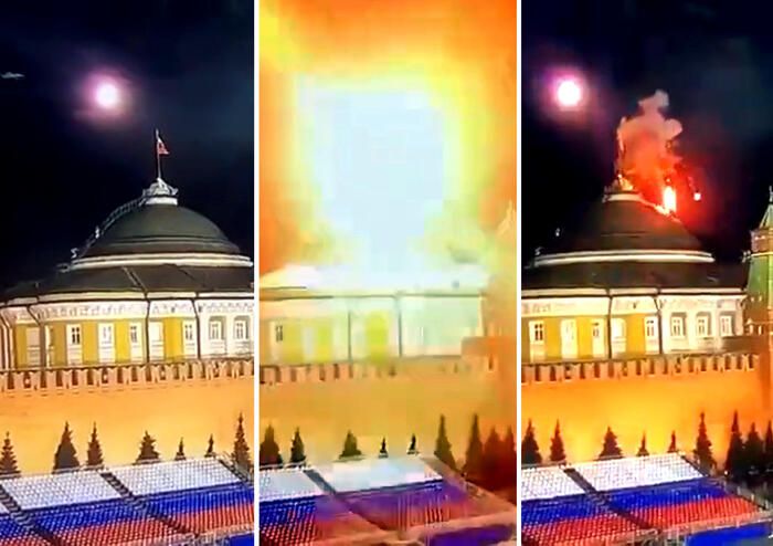 Bombe russe su Kiev dopo il tentato attacco al Cremlino
