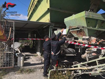 Scala Coeli, i carabinieri sequestrano un impianto di calcestruzzo